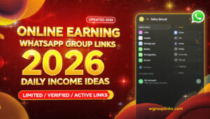 Online Earning WhatsApp Group Links - Daily Income Ideas